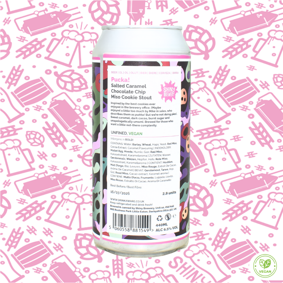 Pucka! (Salted Caramel Chocolate Chip Miso Cookie Stout) 6.5% *NEW*