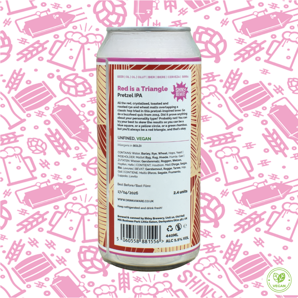 Red is a Triangle (Pretzel IPA) 5.5% *NEW*