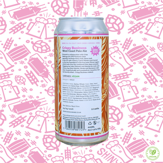 Crispy Business (West Coast Pale) 4.8% AVAILABLE 6TH MARCH