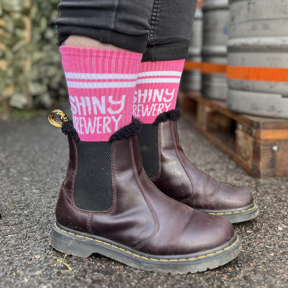 Shiny Brewery Pink Unisex Socks